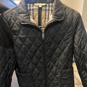 Burberry Black diamond quilted jacket Size Small slim fit